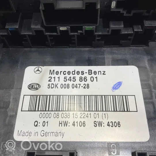 Mercedes-Benz E W211 SAM control unit 2115458601