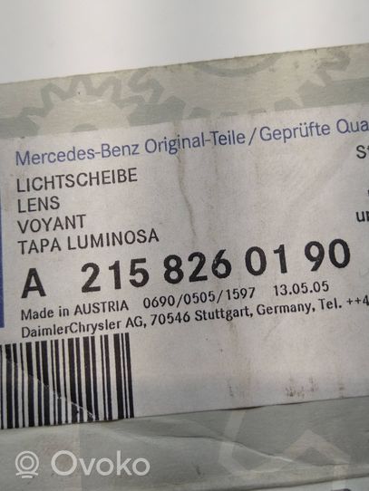 Mercedes-Benz SLK R170 Pièce antibrouillard A2158260190