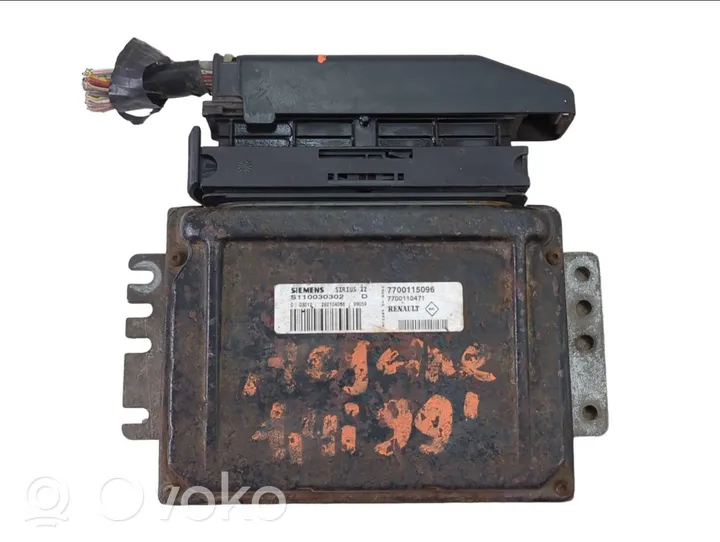 Renault Megane I Kit centralina motore ECU e serratura 7700115096