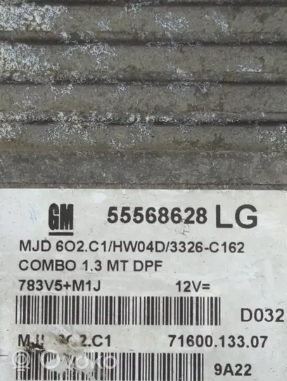Opel Combo C Kit centralina motore ECU e serratura 55568628