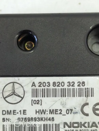 Mercedes-Benz C W203 Centralina/modulo telefono A2038203226