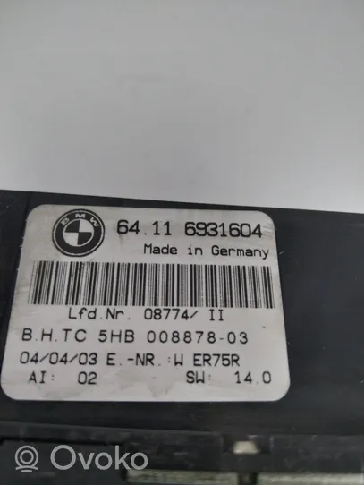 BMW 3 E46 Panel klimatyzacji 6931604