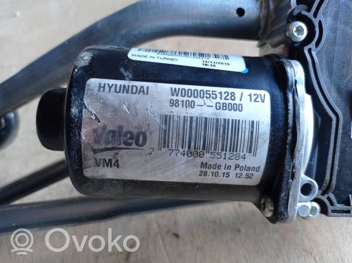 Hyundai i20 (GB IB) Tiranti e motorino del tergicristallo anteriore 98100C8000