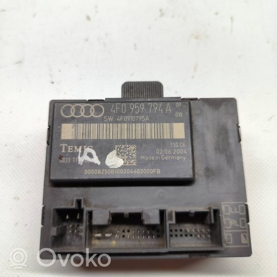 Audi A6 S6 C6 4F Sterownik / Moduł drzwi 4F0959794A