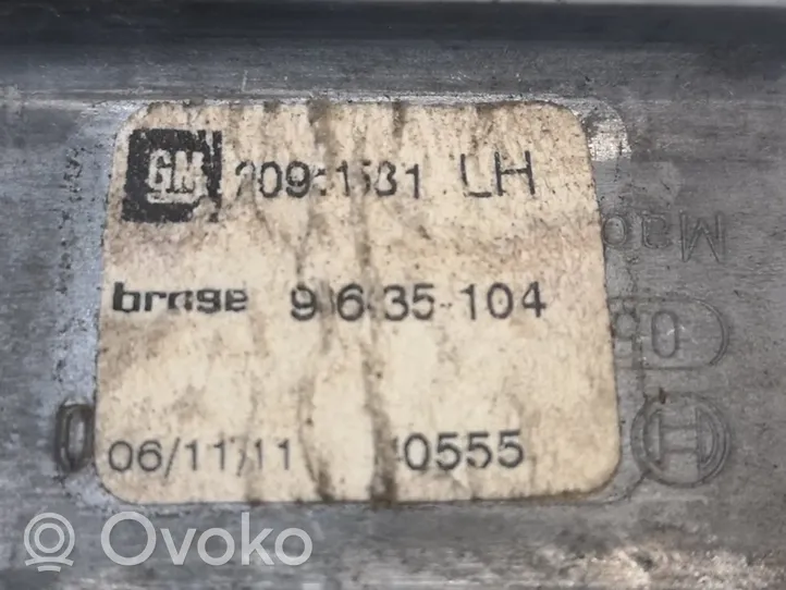 Opel Astra J Silniczek podnośnika szyby drzwi przednich 20961581