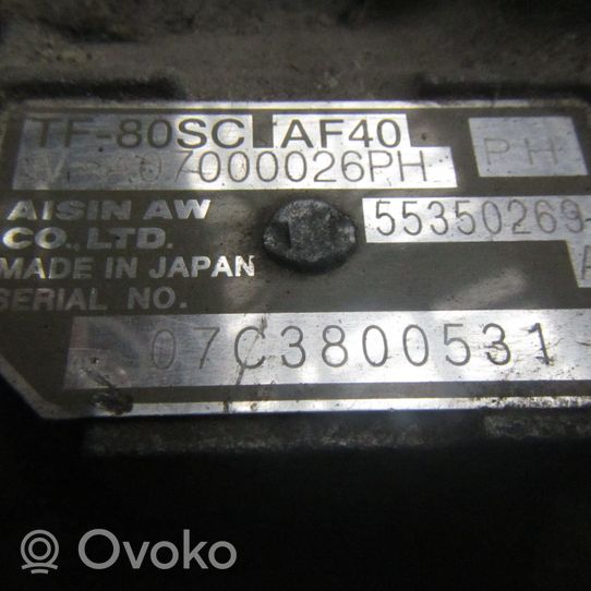 Opel Vectra C Automaattinen vaihdelaatikko 55350269