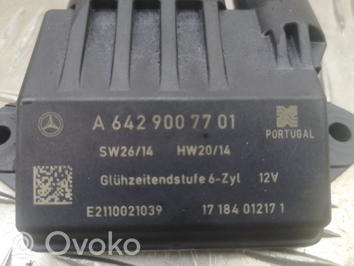 Mercedes-Benz E AMG W212 Glow plug pre-heat relay A6429007701