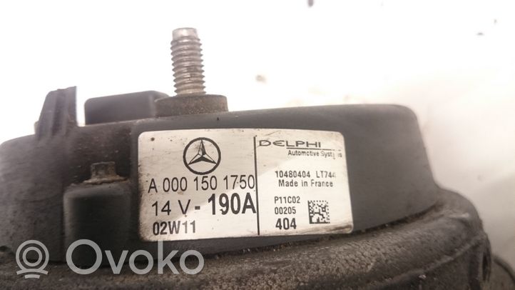 Mercedes-Benz CLK A209 C209 Générateur / alternateur A0001502550