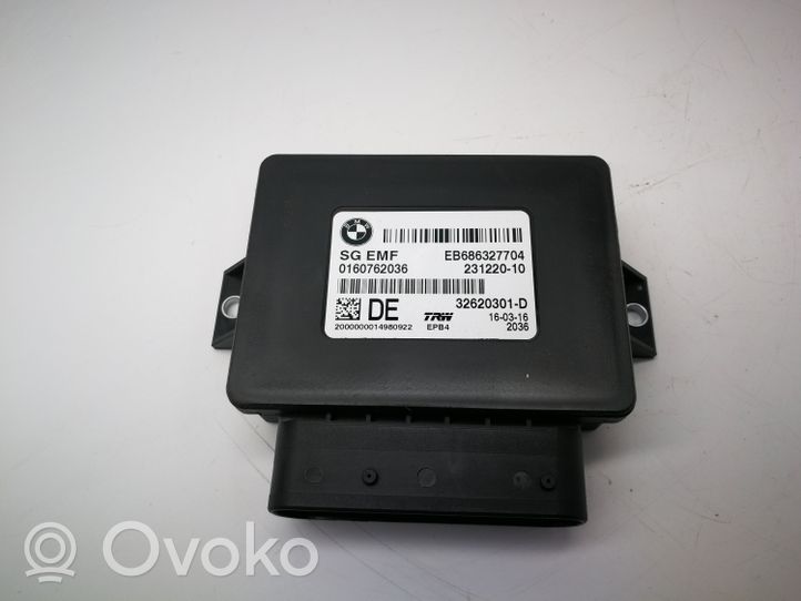 BMW X3 F25 Takajarrun EMF-ohjainlaite/moduuli EB686327704