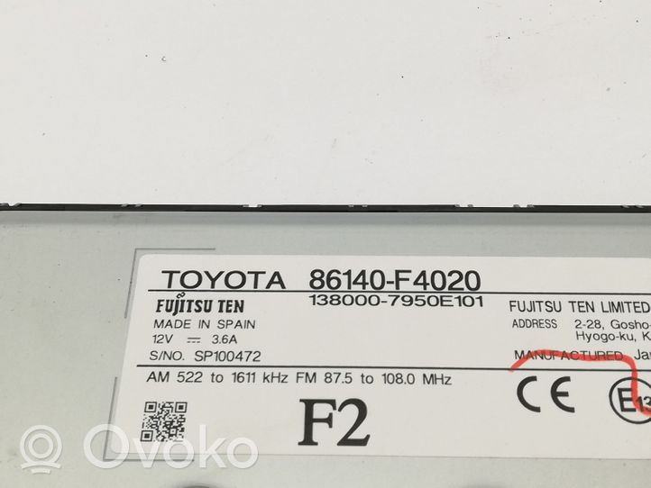 Toyota C-HR Monitori/näyttö/pieni näyttö 86140F4020