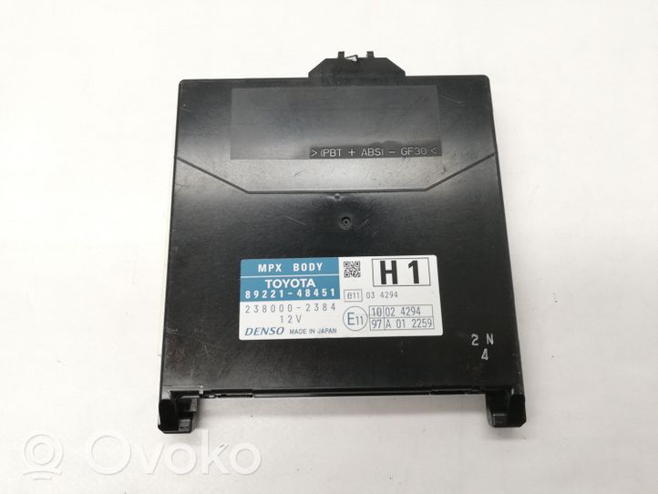 Lexus RX 330 - 350 - 400H Module de contrôle carrosserie centrale 8922148451