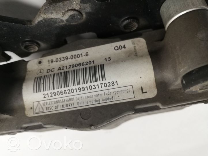 Mercedes-Benz E A207 Cerniere del vano motore/cofano A2129066201