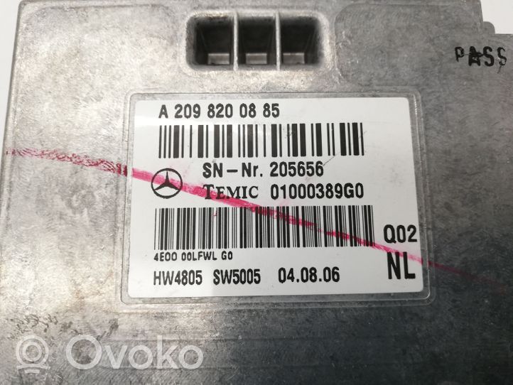 Mercedes-Benz GL X164 Citu veidu instrumenti A2098200885