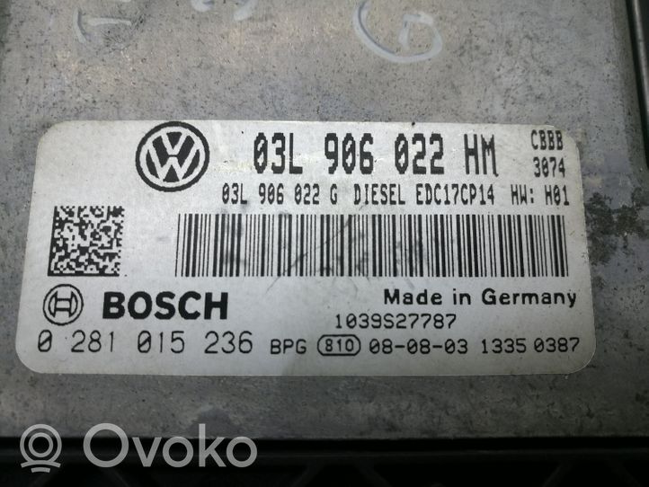 Volkswagen Tiguan Sterownik / Moduł ECU 03L906022HM