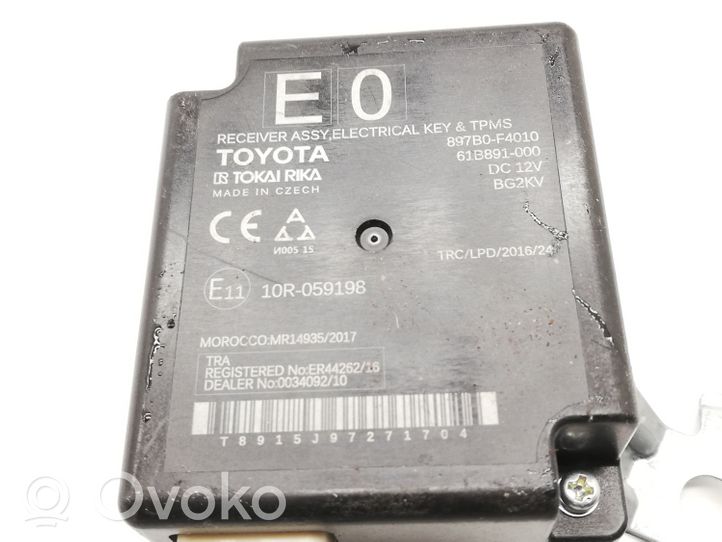 Toyota C-HR Keyless go vadības bloks 897B0F4010