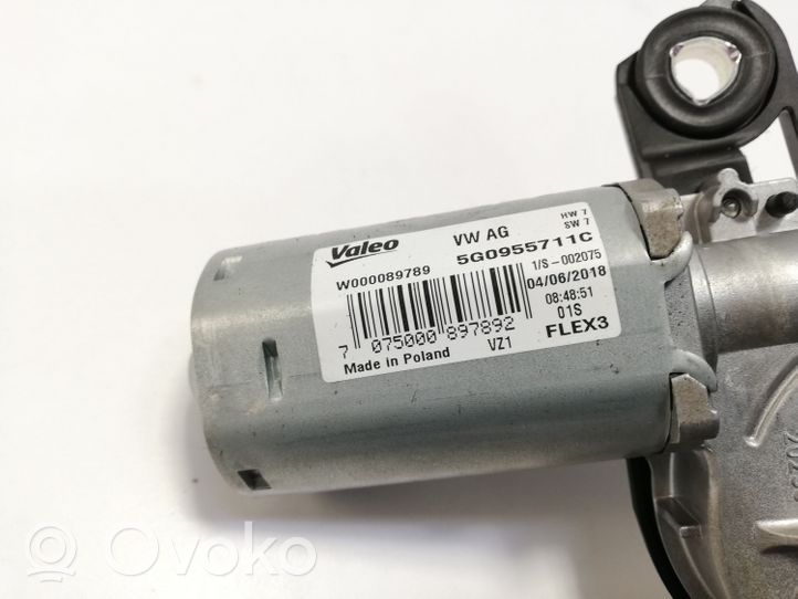 Volkswagen Polo VI AW Moteur d'essuie-glace arrière 5G0955711C