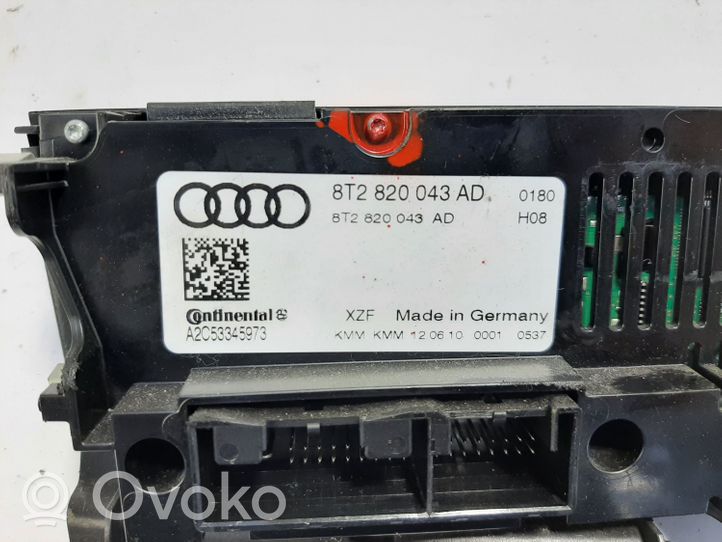 Audi A5 Sportback 8TA Przełącznik / Włącznik nawiewu dmuchawy 8T2820043AD