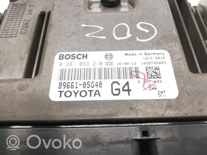 Toyota Avensis T270 Calculateur moteur ECU 8966105G40
