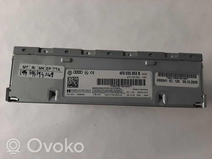 Audi A6 S6 C6 4F Moduł / Sterownik GPS 4F0035053B