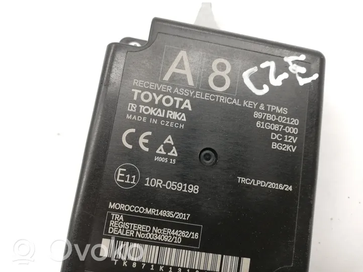 Toyota Corolla E210 E21 Autres dispositifs 897B002120