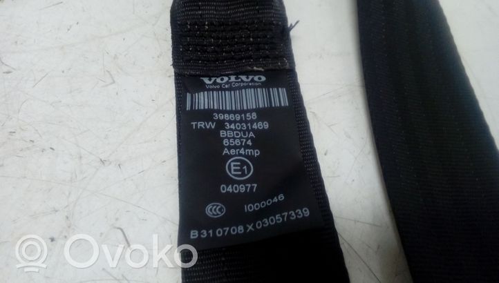Volvo XC60 Rear seatbelt 39869158