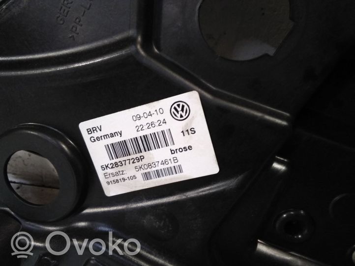 Volkswagen Golf VI Передний комплект электрического механизма для подъема окна 6K2837729P
