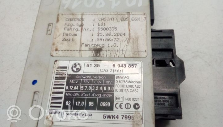 BMW 5 E60 E61 Moduł / Sterownik CAS 61356943857