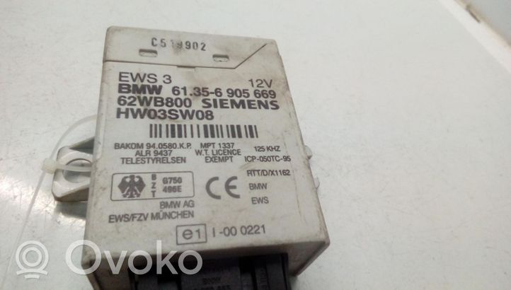 BMW 3 E46 Moduł / Sterownik immobilizera 61356905669