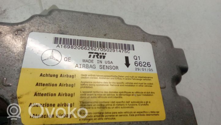 Mercedes-Benz A W169 Sterownik / Moduł Airbag A169820662627050291475C