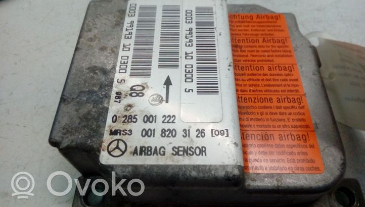 Mercedes-Benz A W168 Oro pagalvių valdymo blokas 0285001222