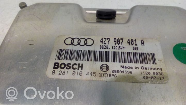 Audi A6 Allroad C5 Dzinēja vadības bloks 4Z7907401A