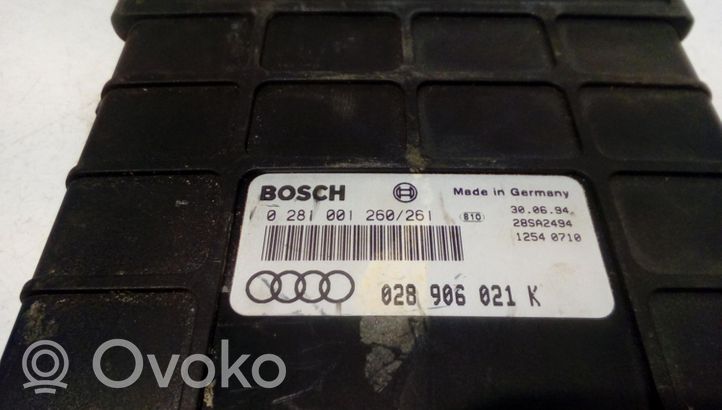 Audi A6 S6 C4 4A Moottorin ohjainlaite/moduuli 0281001260