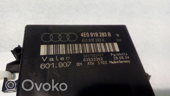 Audi A8 S8 D3 4E Parkošanas (PDC) vadības bloks 4E0919283B