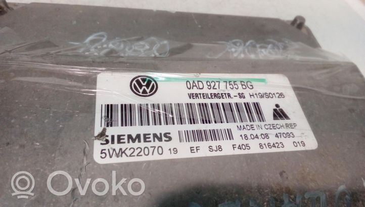 Volkswagen Touareg I Vaihdelaatikon ohjainlaite/moduuli 0AD927755BG