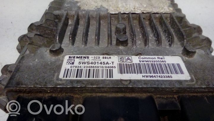 Peugeot 307 Calculateur moteur ECU 5WS40145AT