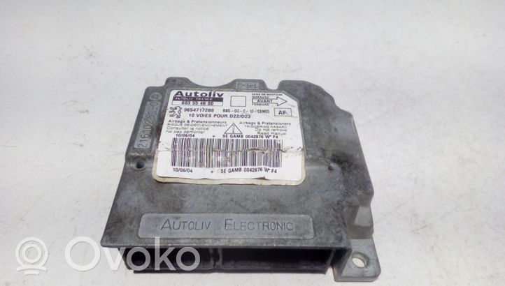 Peugeot 407 Module de contrôle airbag 603554600