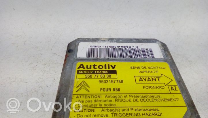 Citroen Xsara Picasso Turvatyynyn ohjainlaite/moduuli 550776300