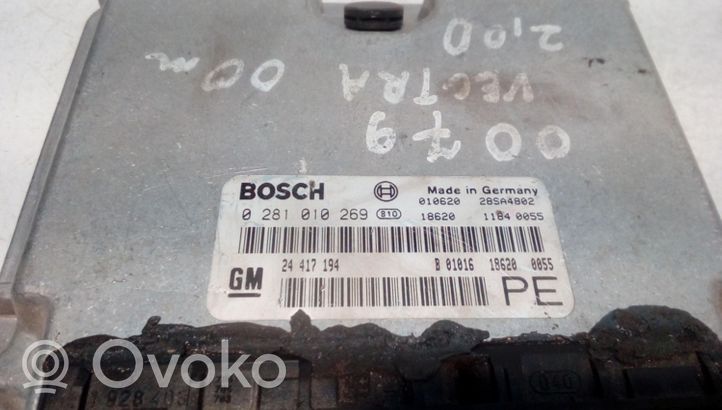 Opel Vectra B Sterownik / Moduł ECU 0281010269