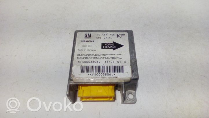 Opel Tigra A Module de contrôle airbag 90481746