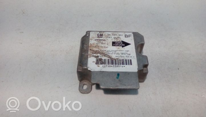 Opel Astra G Centralina/modulo airbag 09229302BF