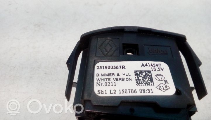 Renault Trafic III (X82) Headlight level height control switch 251900567R