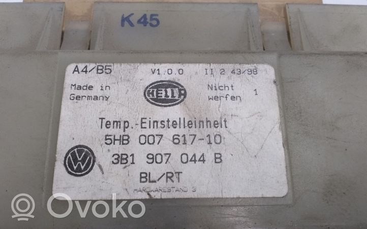 Volkswagen PASSAT B5 Oro kondicionieriaus/ klimato/ pečiuko valdymo blokas (salone) 3B1907044B