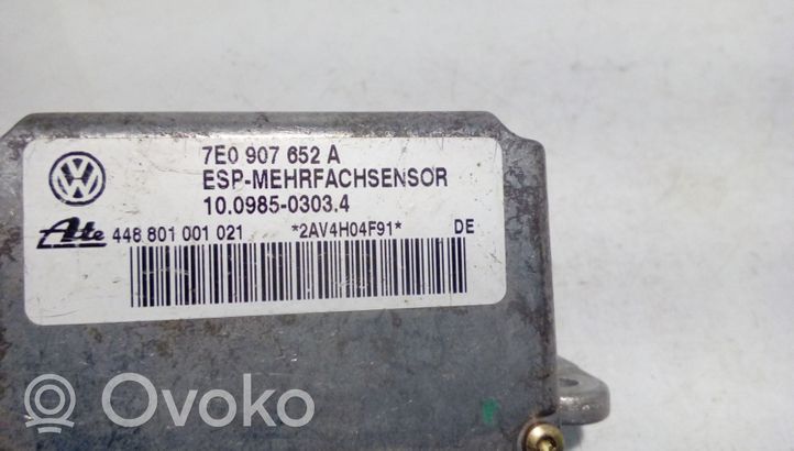Volkswagen Touareg I Sensore di imbardata accelerazione ESP 7E0907652A
