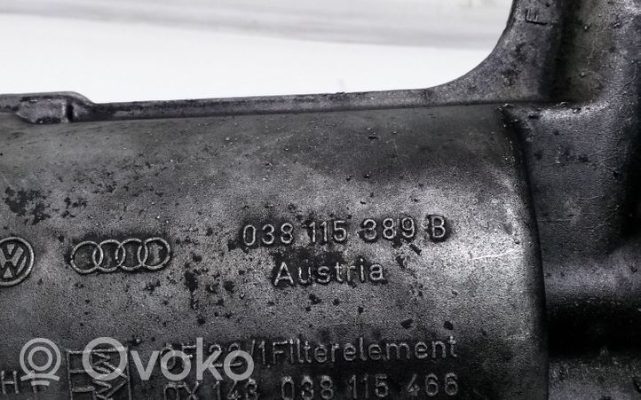 Volkswagen PASSAT B5 Supporto di montaggio del filtro dell’olio 038115389B