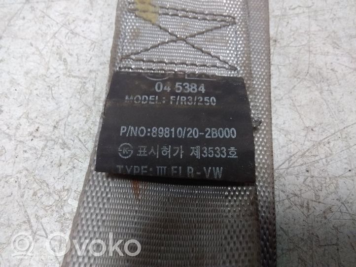 Hyundai Santa Fe Pas bezpieczeństwa fotela tylnego środkowego 898202B000J4