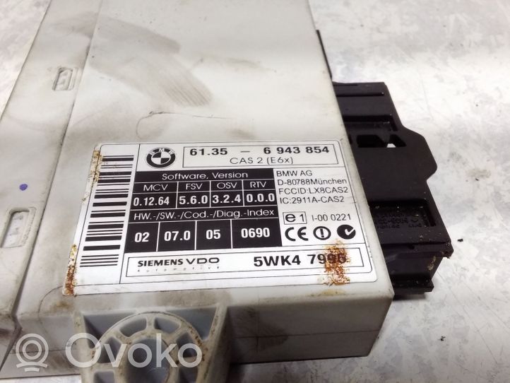 BMW 6 E63 E64 Moduł / Sterownik CAS 61356943854