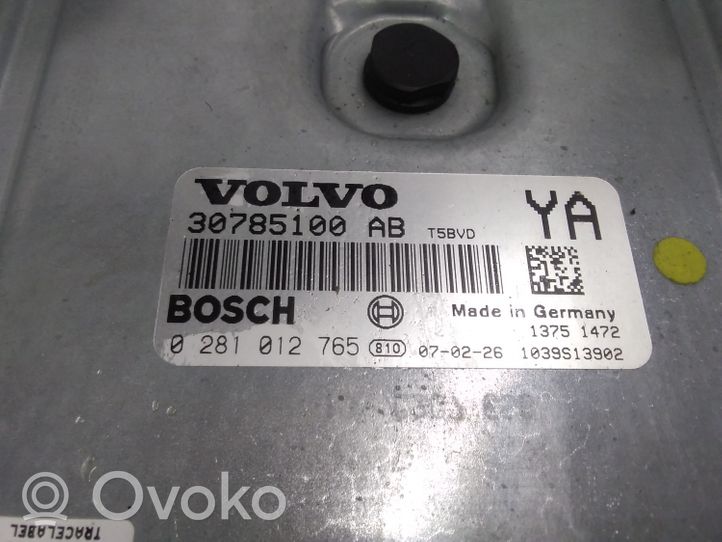 Volvo S80 Moottorin ohjainlaite/moduuli 30785100