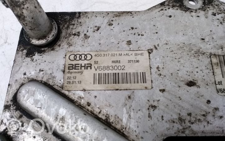 Audi A6 S6 C7 4G Refroidisseur d'huile de boîte de vitesses 4G0317021M