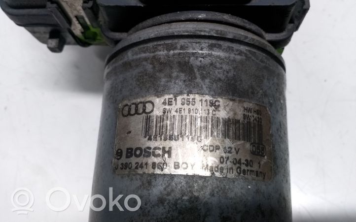 Audi A8 S8 D3 4E Moteur d'essuie-glace arrière 4E1955119C