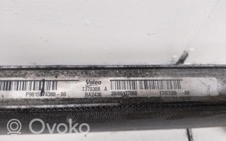 Opel Grandland X Radiateur de refroidissement P9815574380